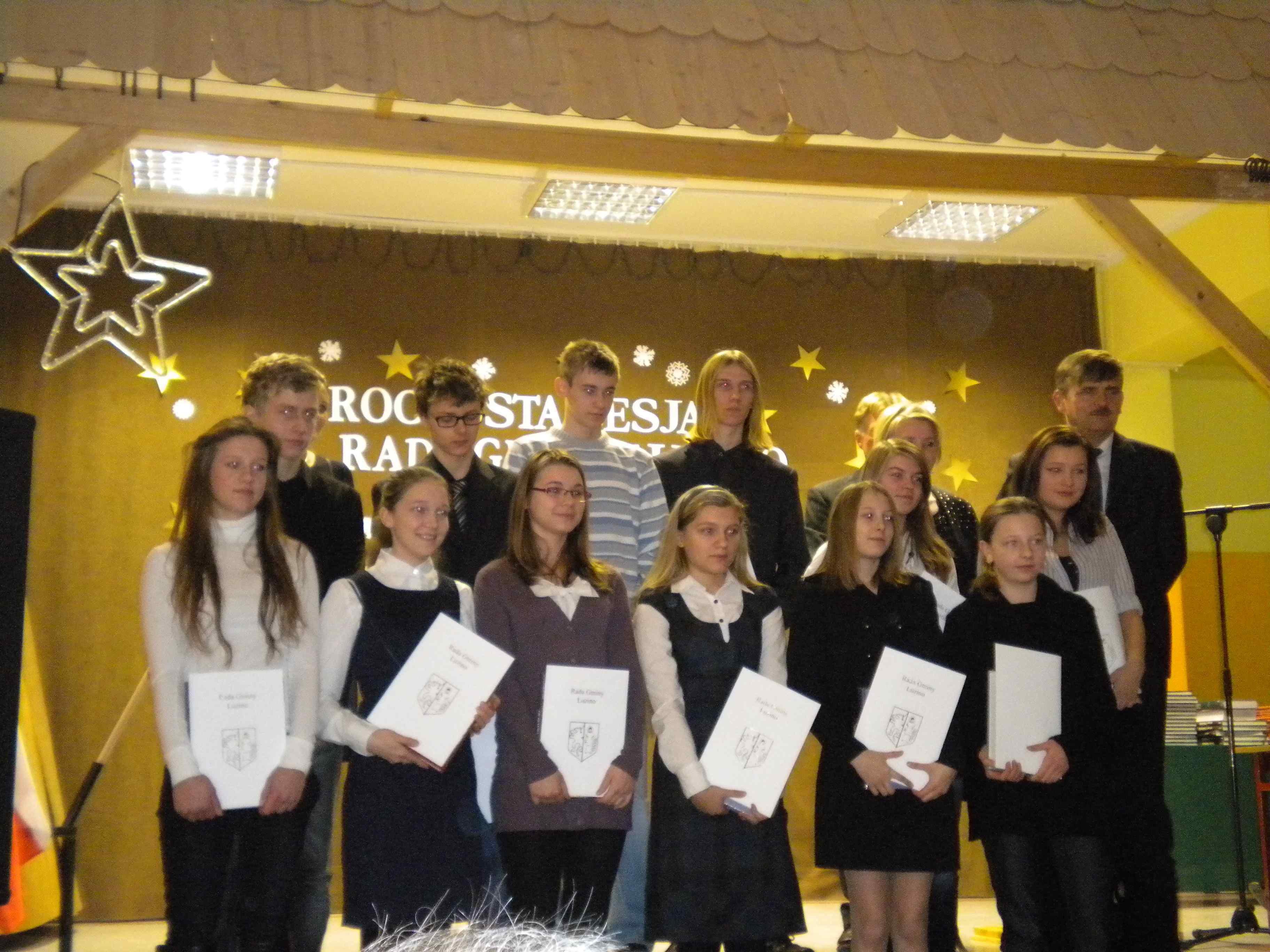 Sesja rady. Nagroda w Luzinie