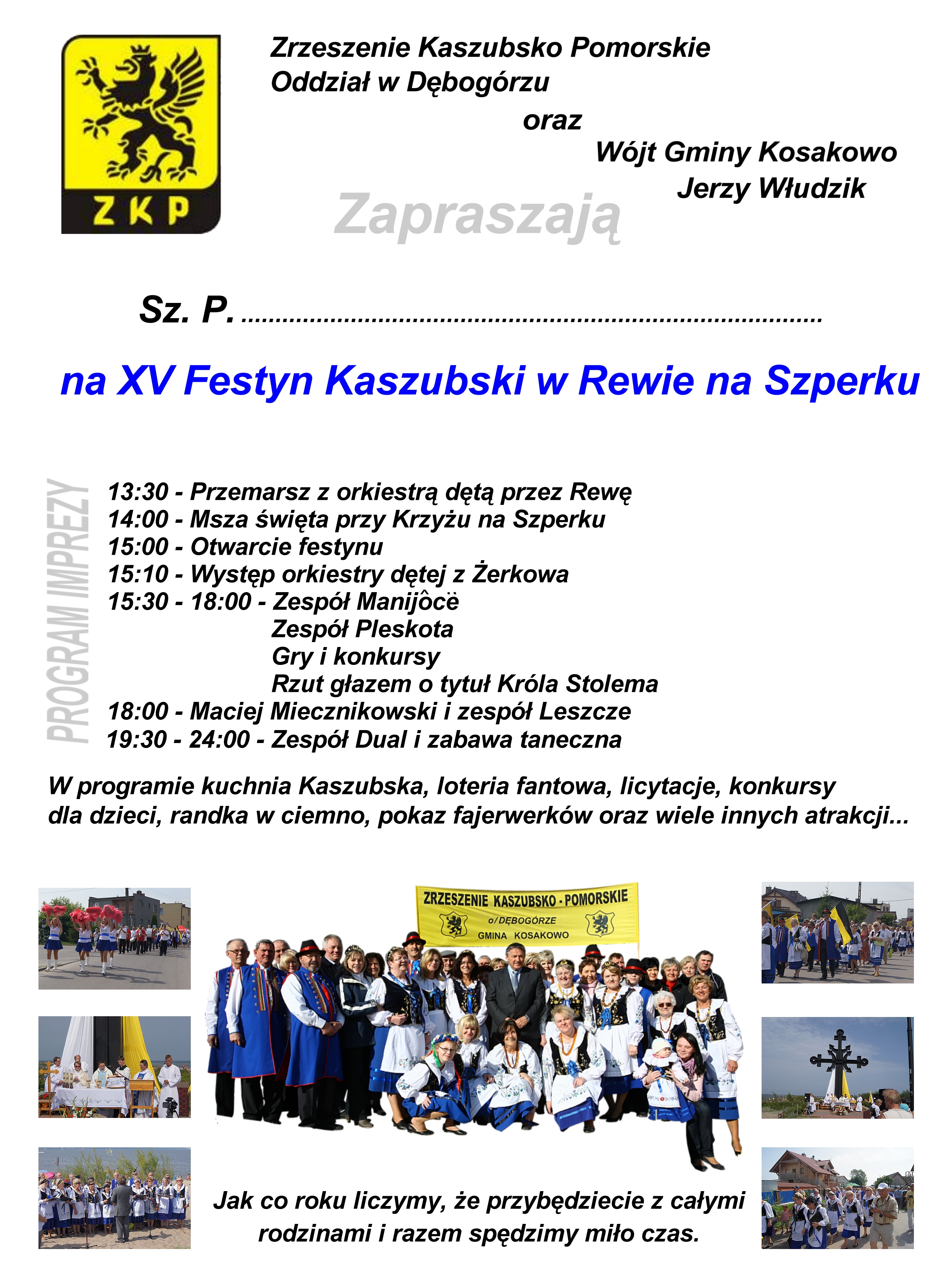 Na rewskim Szpërku. Zaproszenie