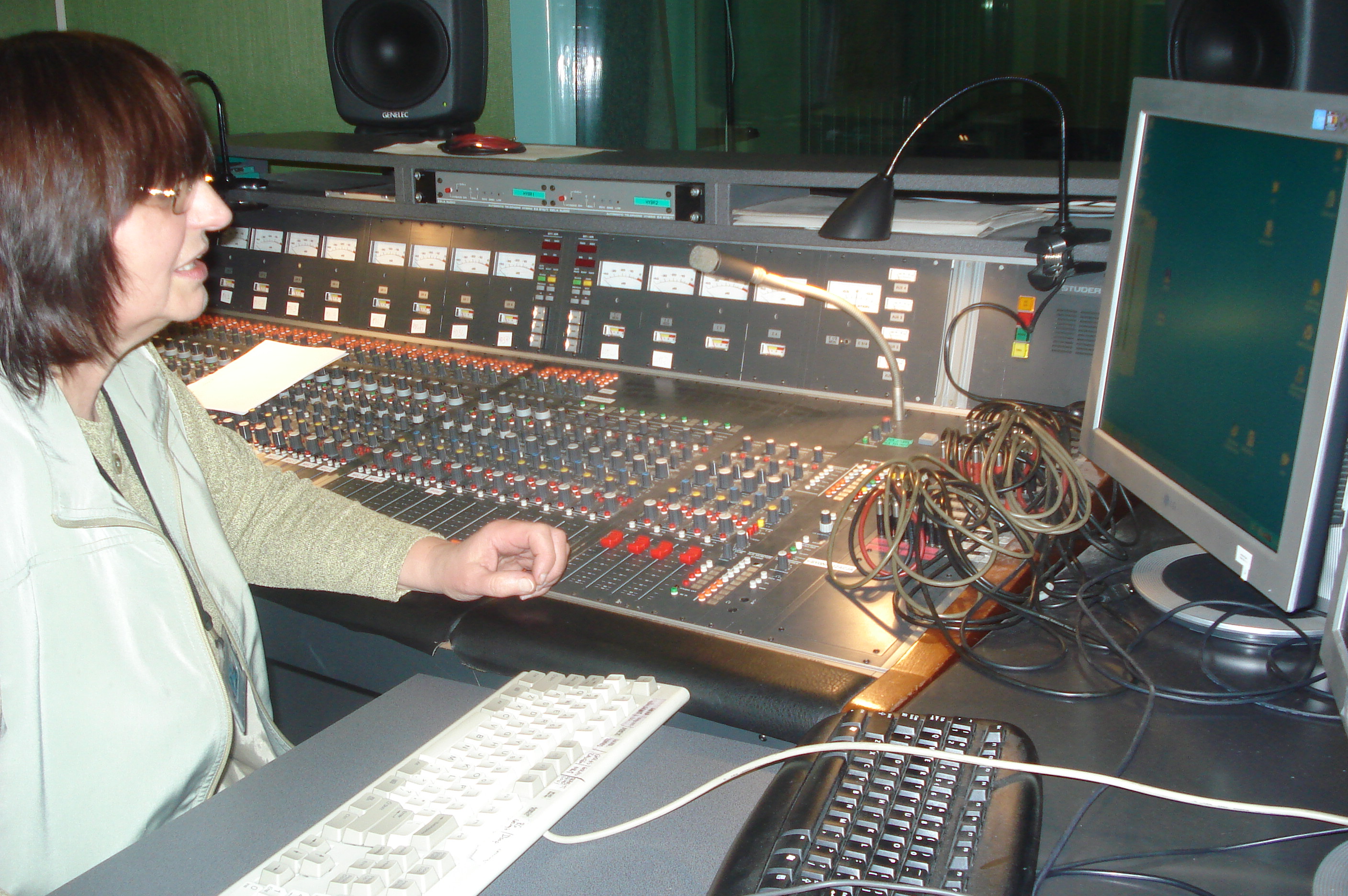 Nagranie „Jak jô béł bogati”. Studio Radia Gdańsk