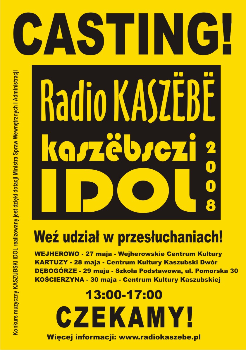 Zostań piosenkarzem! „Kaszëbsczi idol”