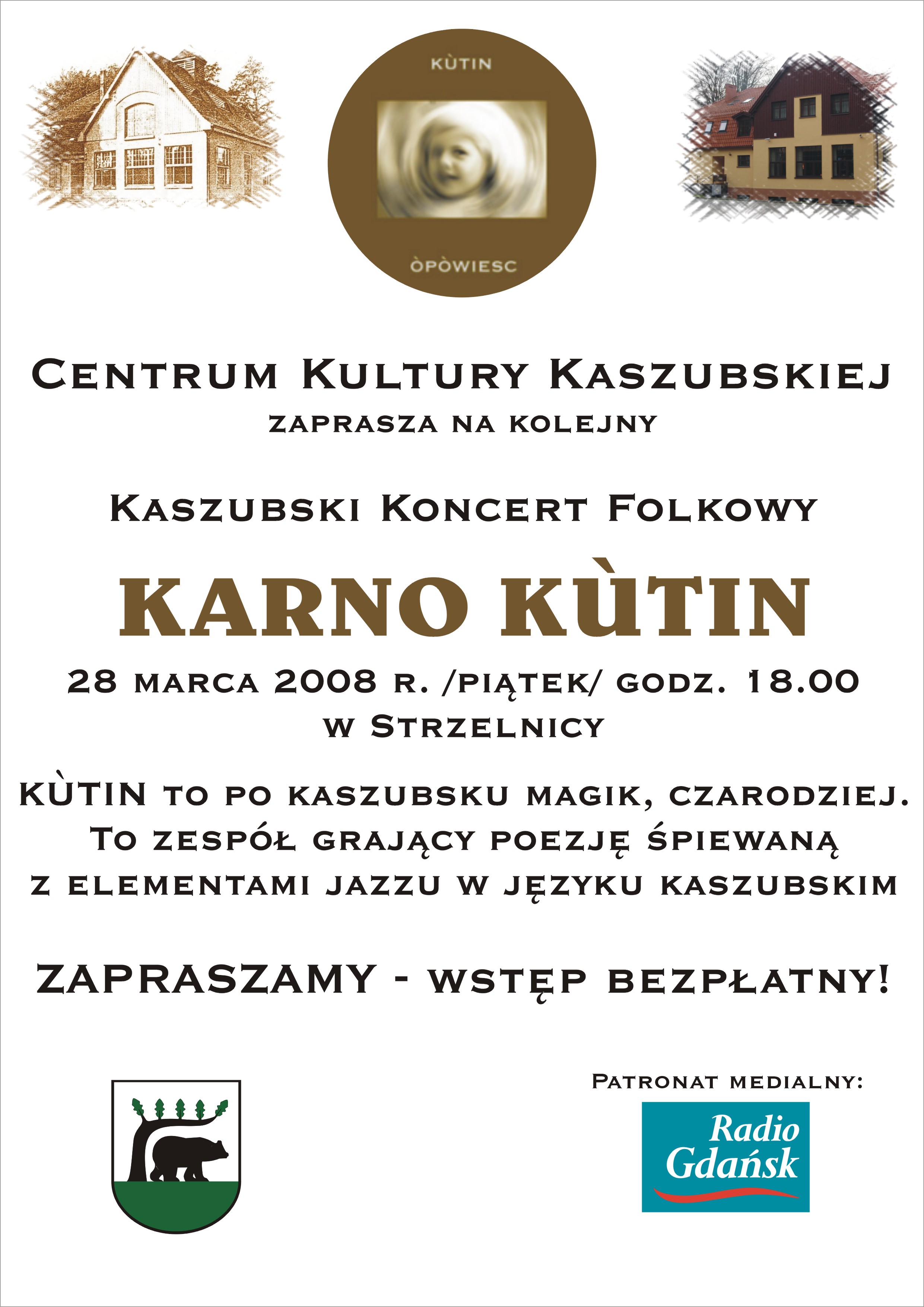 "Kutin" w Kościerzynie. Zaproszenie